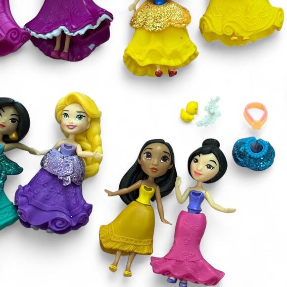 Disney Princess Hasbro Polly Pockets set of 11 dolls & their accessories. - Picture 4 of 8